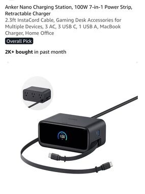 Anker Nano 100W 7-in-1 Charging Station - Black